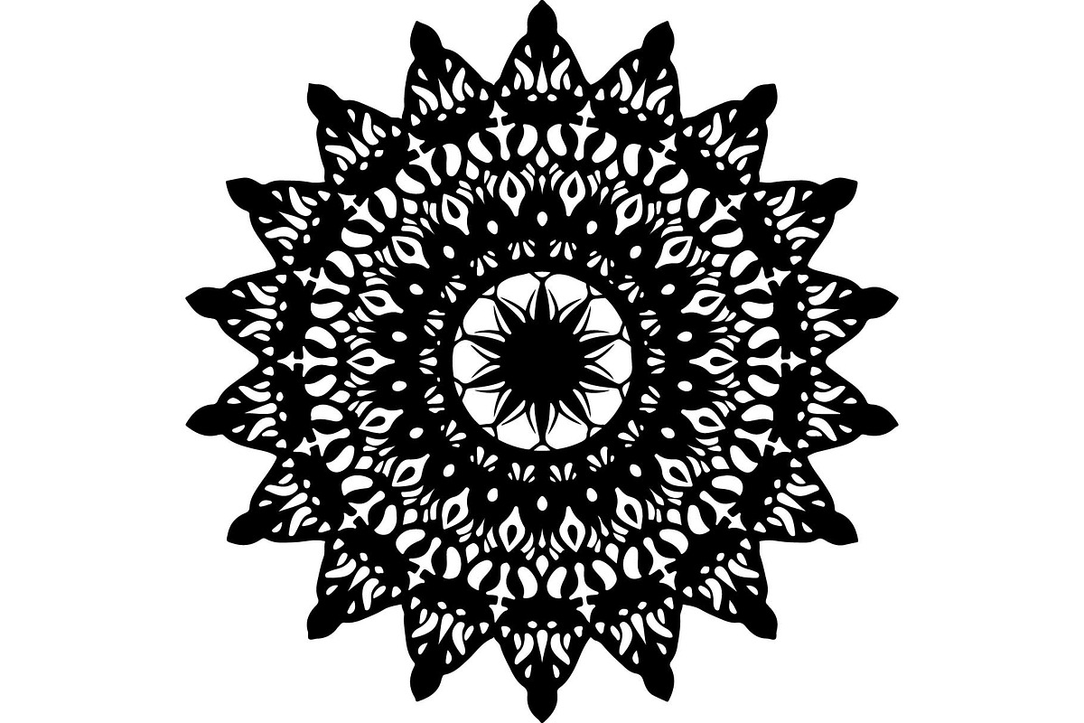 Black Ornate Mandala Designs, an Object Graphic by Designer_Momina (Photo 9 of 10)