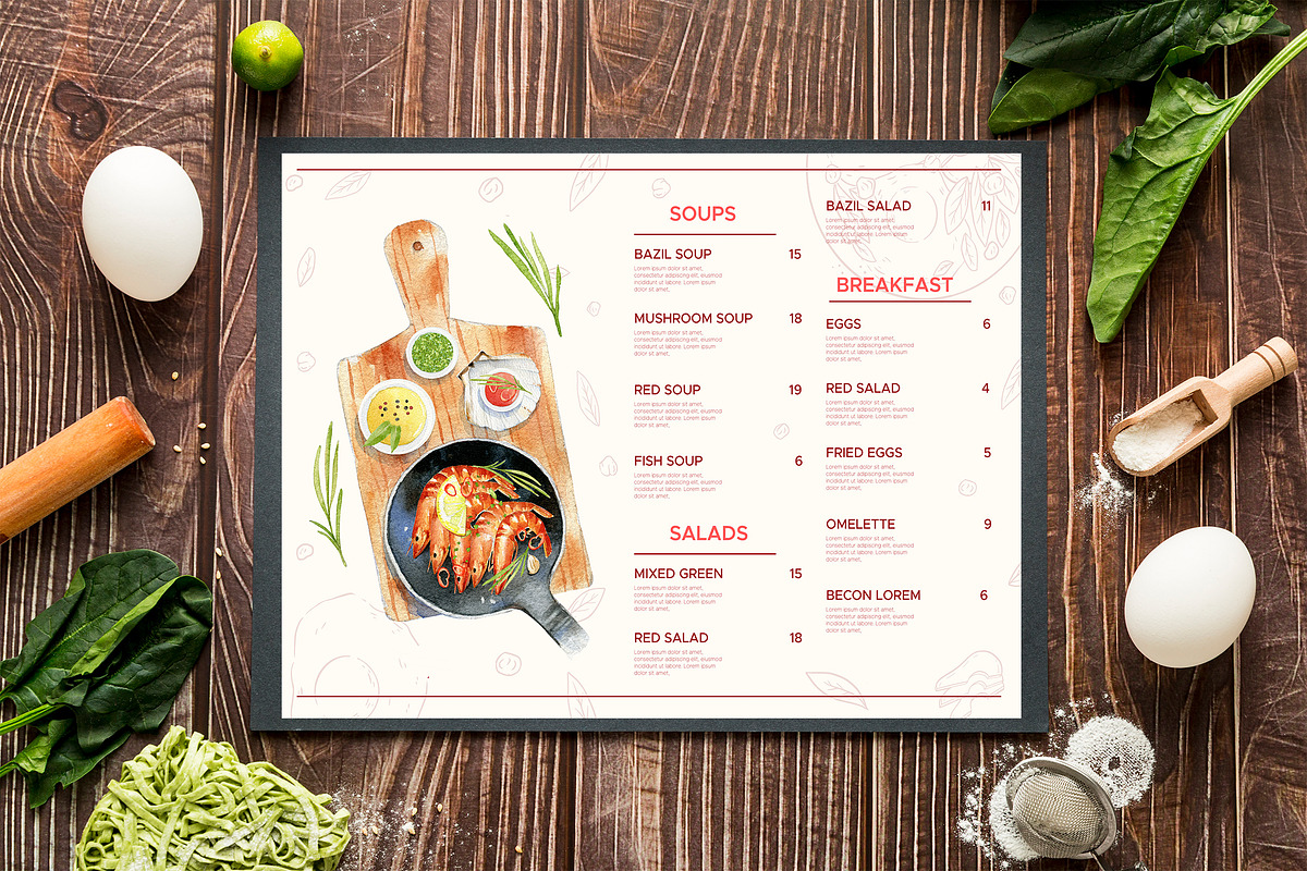 Watercolor Cooking Clipart, Fish., an Object Graphic by NiKO (Photo 4 of 7)