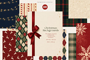 100 Elegant Christmas Backgrounds, a Background Graphic by PeDe Designs (Thumbnail 1 of 17)