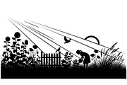 50 Garden Frame Silhouette Bundle, an Illustration by musafir_fashion (Thumbnail 21 of 51)
