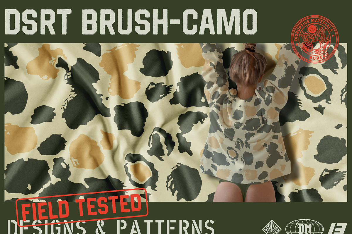Desert Brush Camo Seamless Pattern, a Pattern Graphic by darkmatter_graphicworks (Photo 1 of 3)