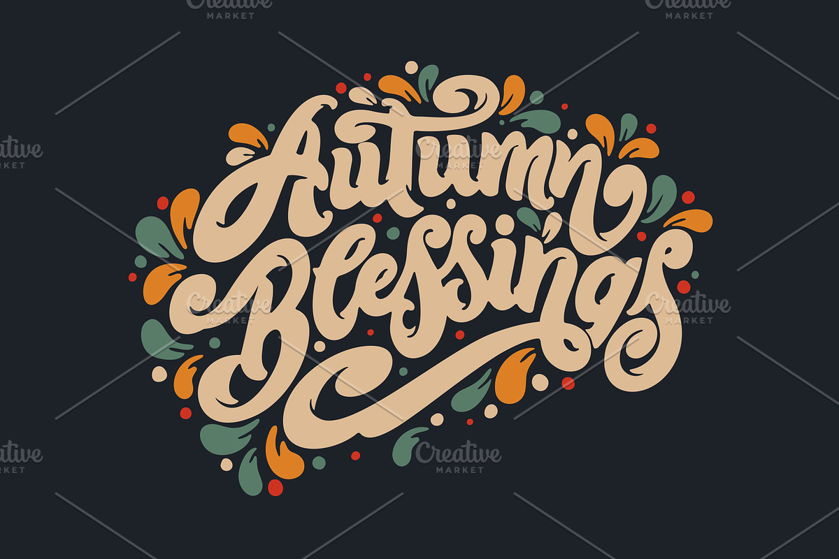 Thanksgiving Day stickers, a Poster Template by Anna's Lettering (Photo 5 of 15)