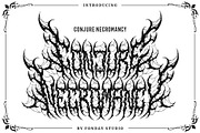 Cursed Obscure Death Metal Font, a Blackletter Font by Fonday Studio (Thumbnail 2 of 19)