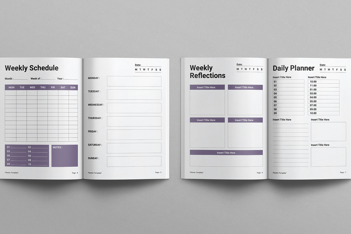 Planner Template, a Brochure Template by E-Type (Photo 3 of 7)
