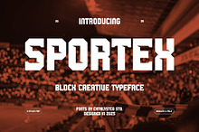 Sportex Block Creative Typeface Font