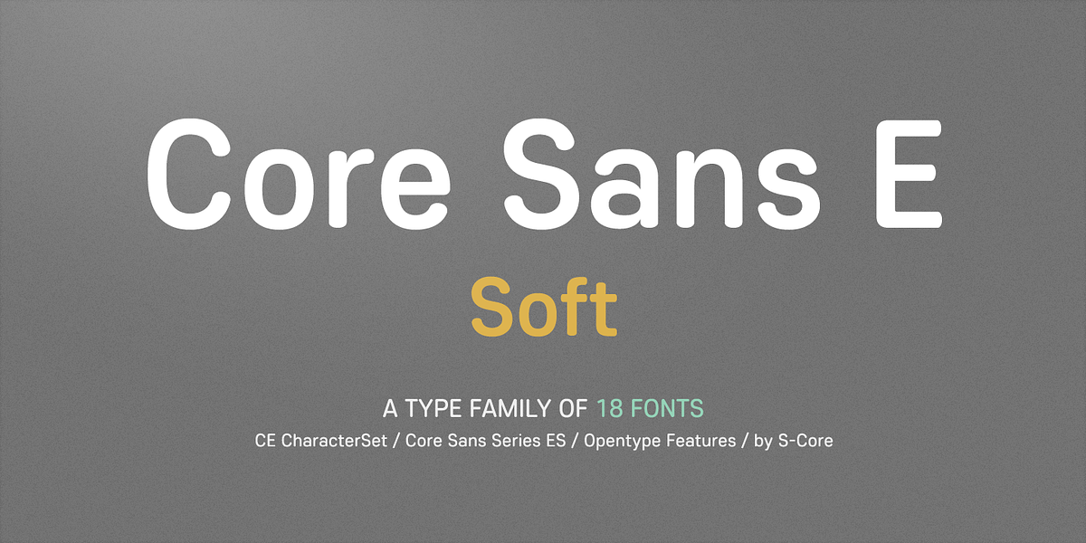 Core Sans ES, a Sans Serif Font by S-Core (Photo 1 of 5)