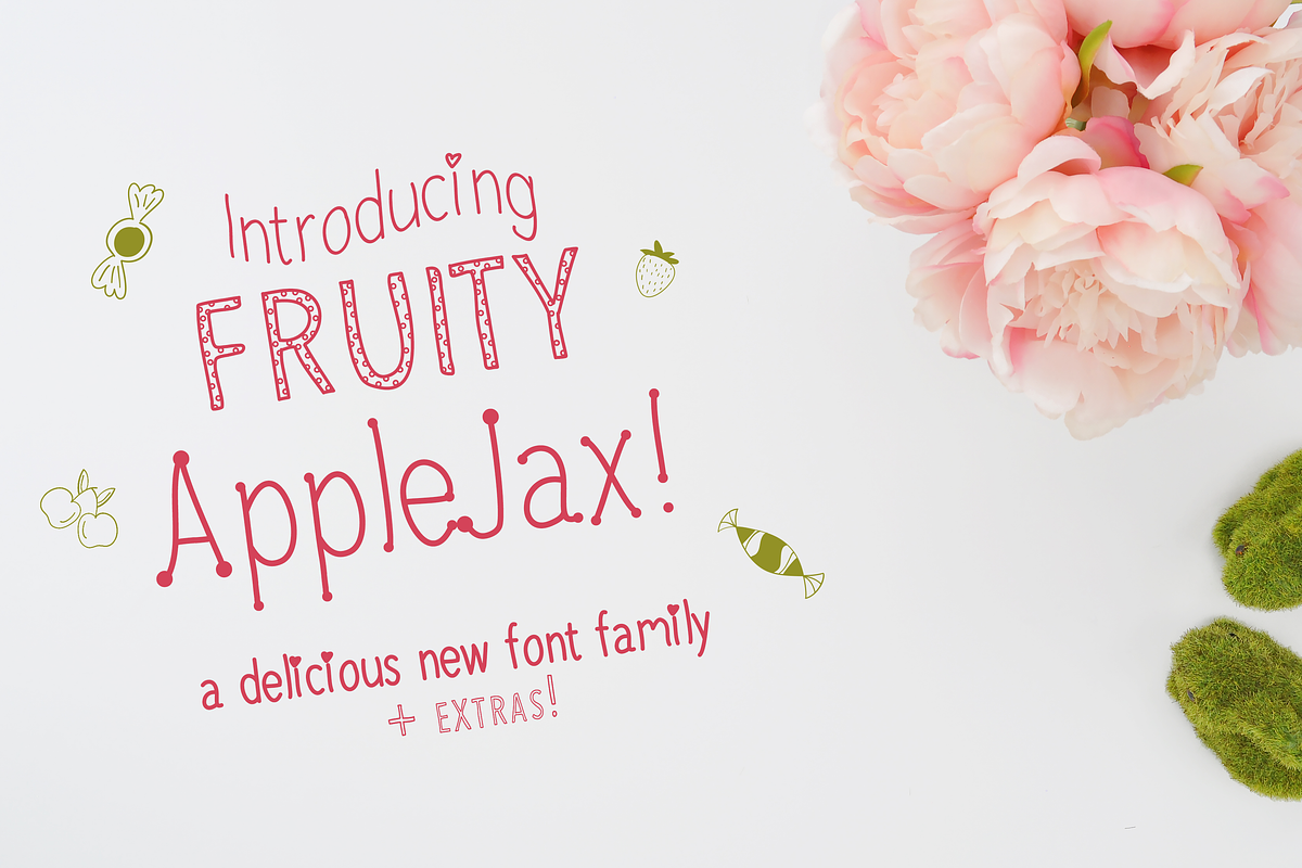 Fruity AppleJax - Handwritten Fonts