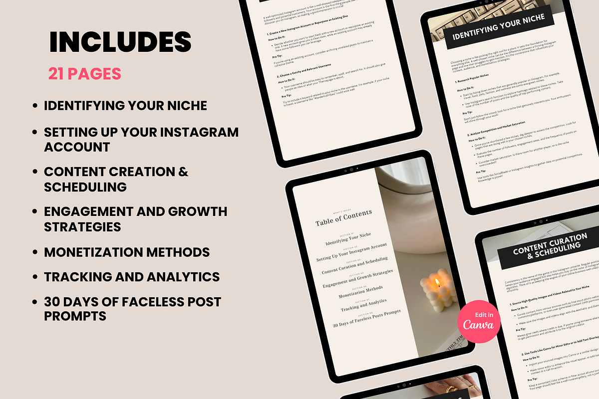 Faceless Marketing eBook Resell PLR, a Marketing Template by Design By Hira (Photo 2 of 9)