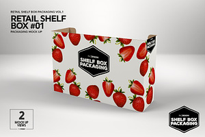 Retail Shelf Box 01 Packaging Mockup