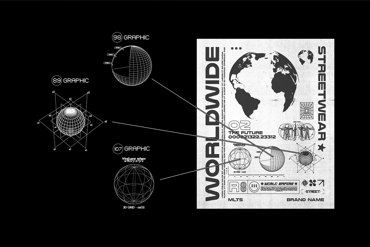 3D RETRO FUTURISTIC GRAPHIC, an Object Graphic by BonkiStudio (Photo 9 of 11)