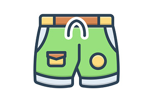 Short cloth color icon, a Duotone Icon by Creative priyanka