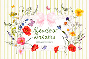 Meadow Dreams. Watercolor art, an Object Graphic by ma_i_vi (Thumbnail 1 of 9)