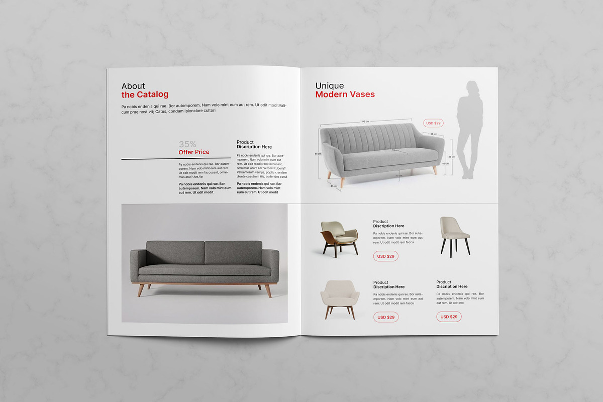 Product Catalog Template, a Brochure Template by KreateTribe (Photo 4 of 11)