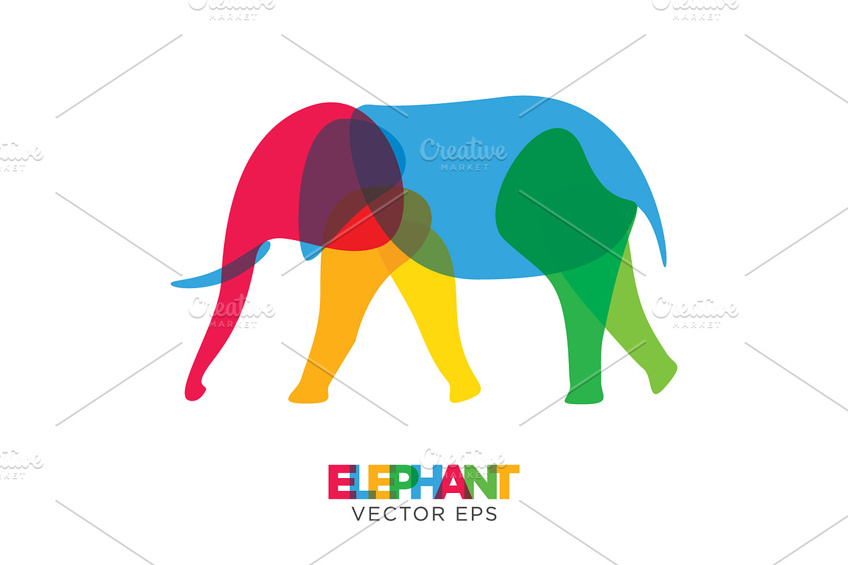 Creative Elephant Vector Animal, an Animal Illustration by Toko Pak Sabar