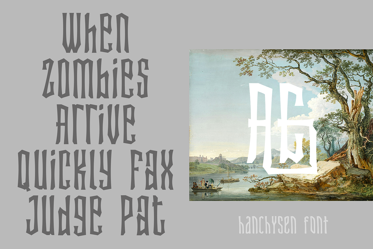Hanchysen Font Duo, a Blackletter Font by madeDeduk (Photo 4 of 8)