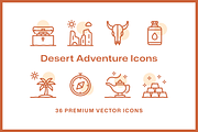 36 Desert Adventure Icons, an Icon by Furnace (Thumbnail 2 of 5)