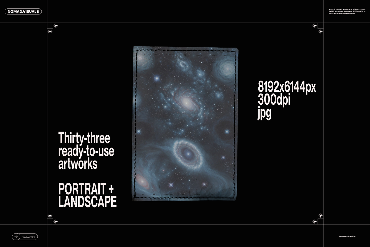 Galactic Fields Illustrations, a Background Graphic by Nomad Visuals (Photo 16 of 16)