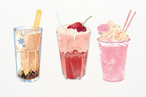 Drink Illustration Set