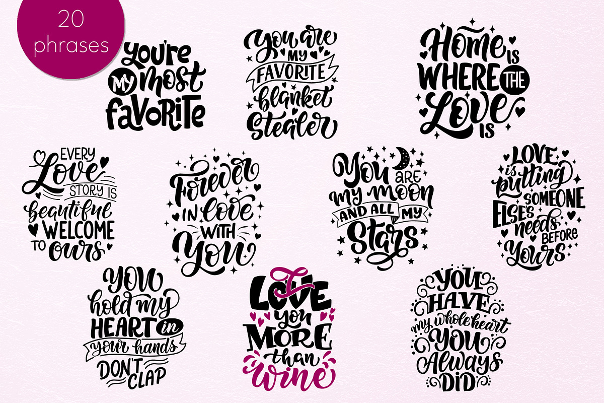 Love Quotes. SVG Quotes, a Graphic by rinaletters (Photo 3 of 7)