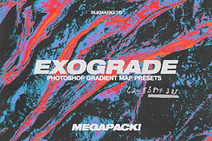 EXOGRADE - Photoshop Presets, a Gradient Add-On by BLKMARKET©