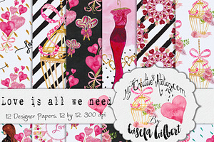 Love is All We Need Digital Paper