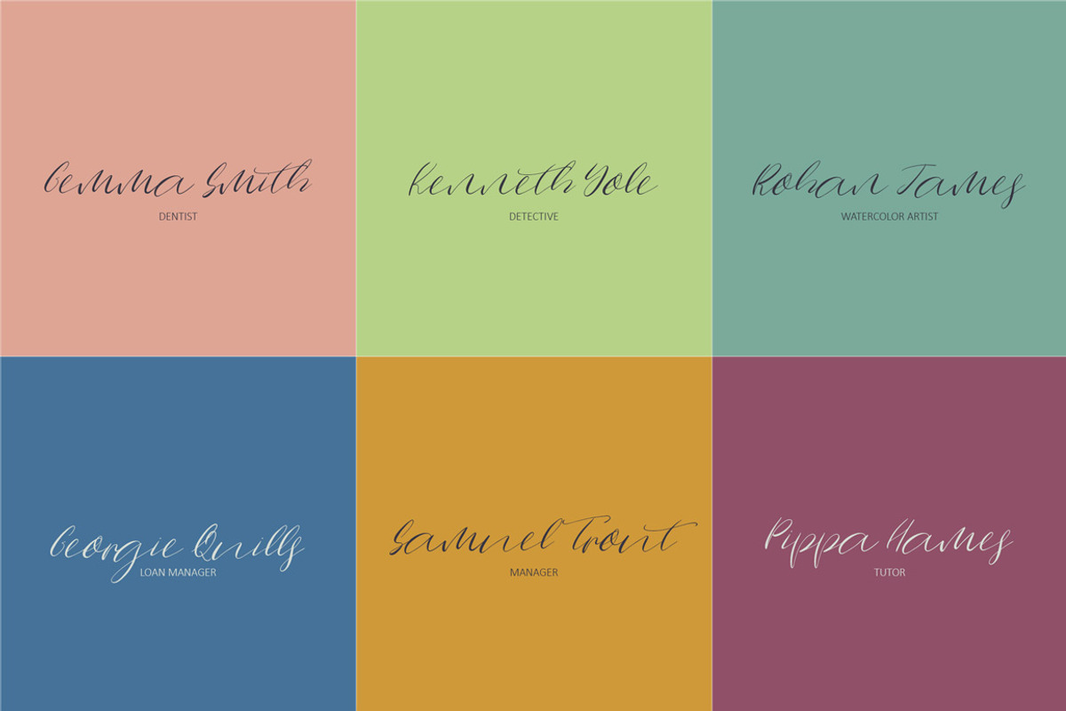 Falling Pumpkins Script Font preview 3