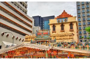 Sri Krishnan Temple in Singapore, an Architecture Photo by Leonid Andronov
