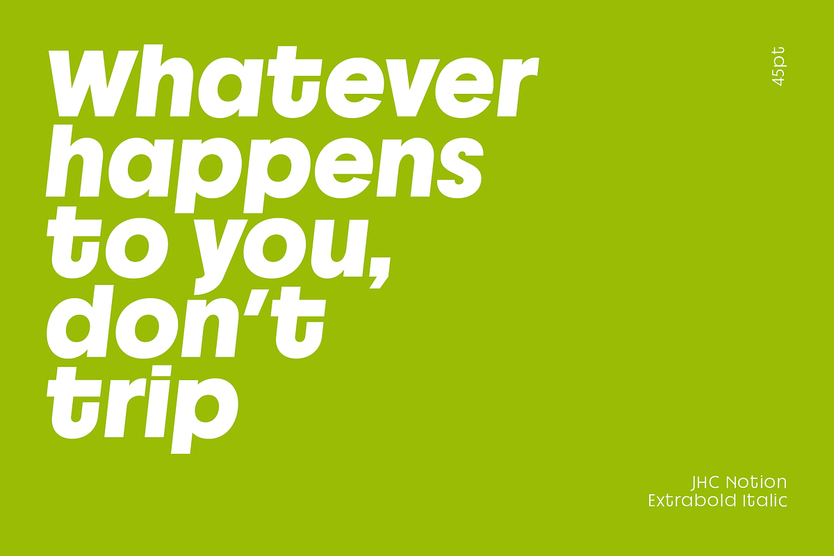 JHC Notion-Geometric Quirk Typeface, a Sans Serif Font by Jehoo Creative (Photo 5 of 15)