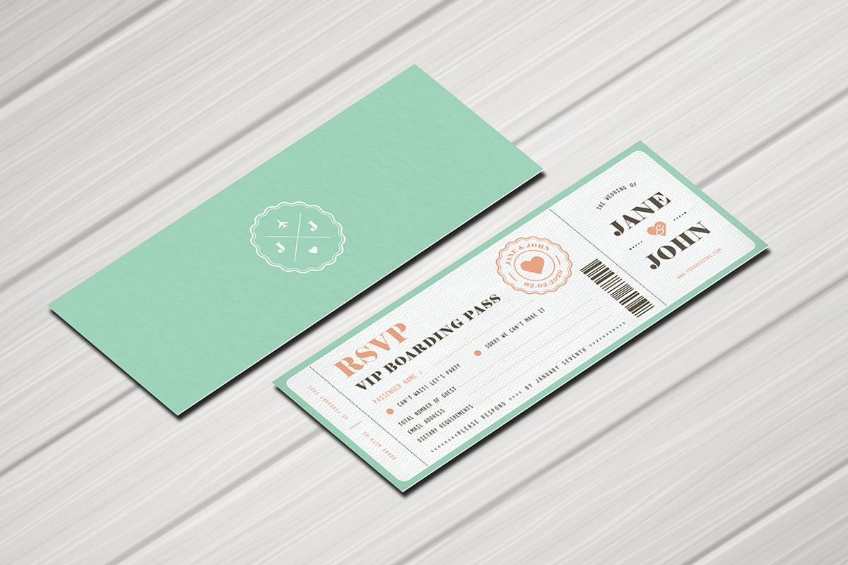 Pastel Passport Wedding Invitation, an Invitation Template by Vynetta (Photo 7 of 8)