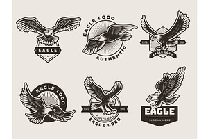 Eagles Emblem. Stylized Logotypes