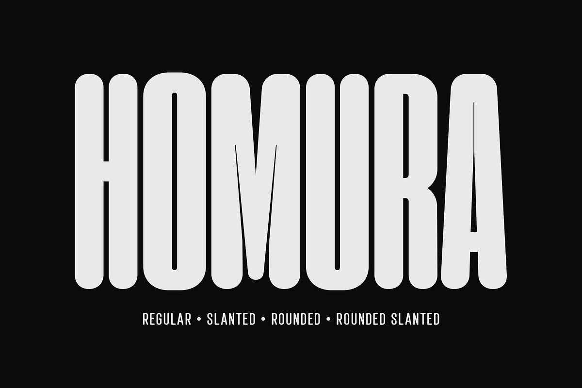Homura - Condensed, a Sans Serif Font by Arterfak Project (Photo 1 of 14)