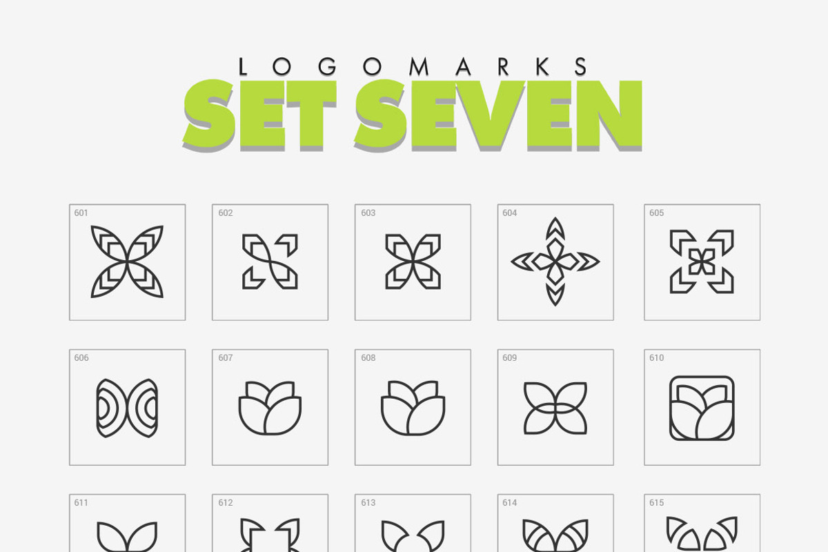 Minimal Geometric Logo Marks, a Branding & Logo Template by Warna Works (Photo 10 of 10)