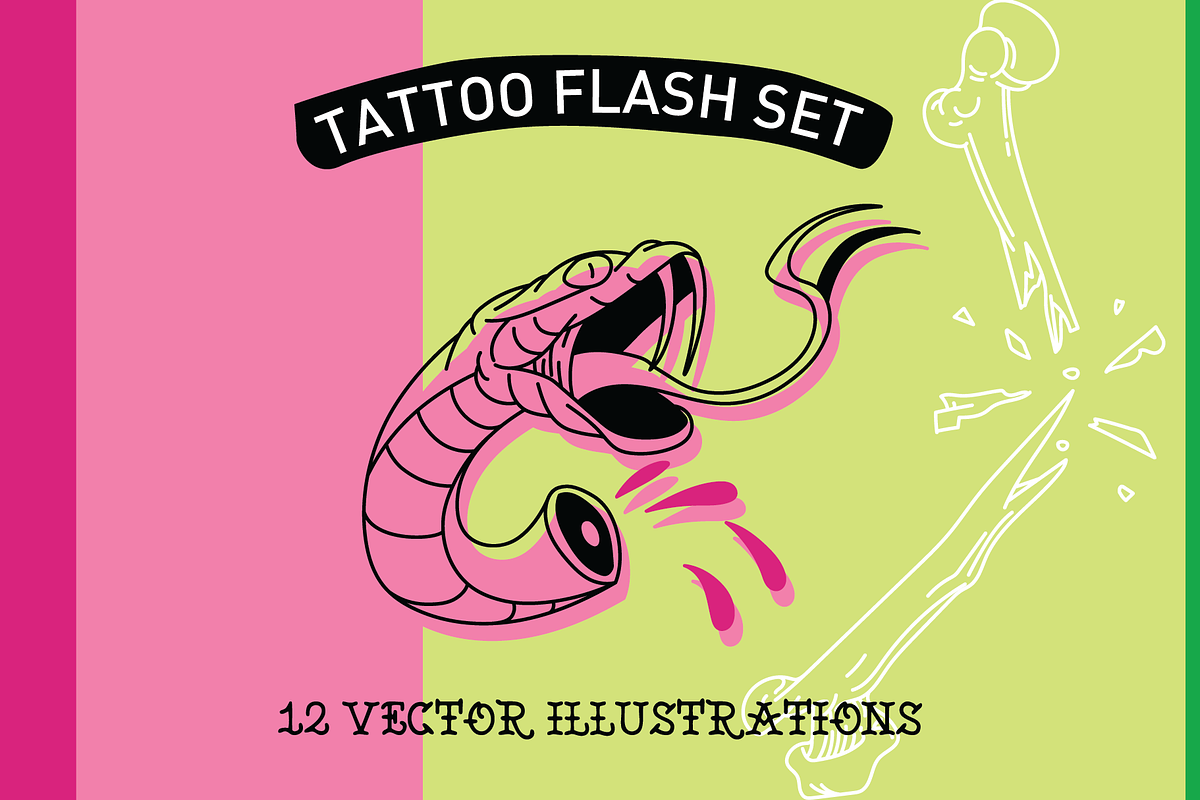 TattooFlash Vector Set, an Illustration by Inkwell Supply Co (Photo 1 of 10)