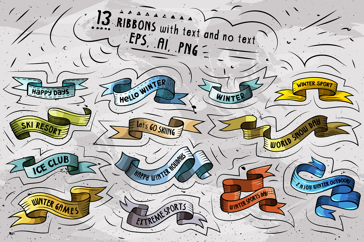 Winter Sports Cartoon Objects Set, an Object Graphic by BALABOLKA (Photo 4 of 4)