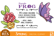SPRING - Digital Clipart, an Illustration by Purple Frog (Thumbnail 4 of 4)