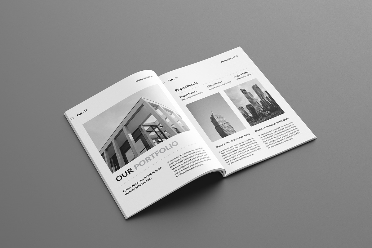Architecture Brochure Template, a Brochure Template by Seeing-art (Photo 7 of 11)
