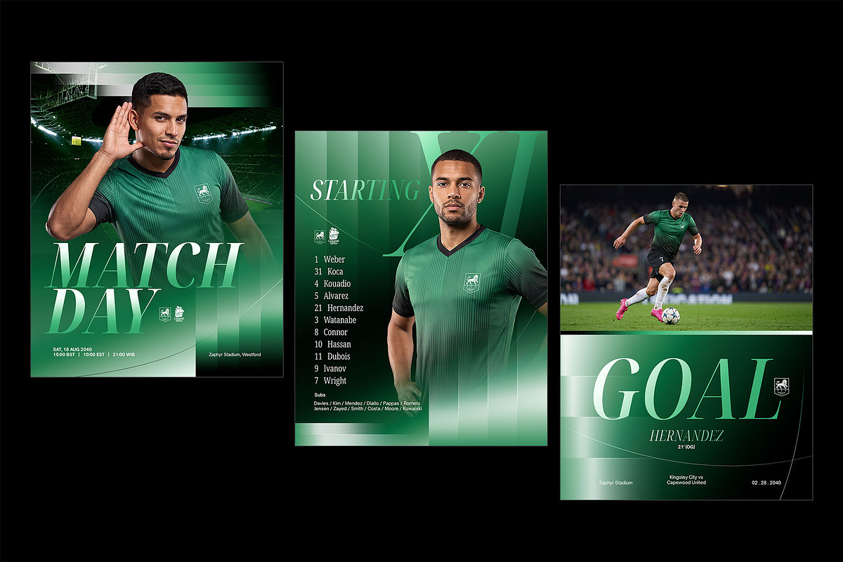 Football Club Graphic Instagram, a Social Media Template by Bornx Design (Photo 2 of 3)