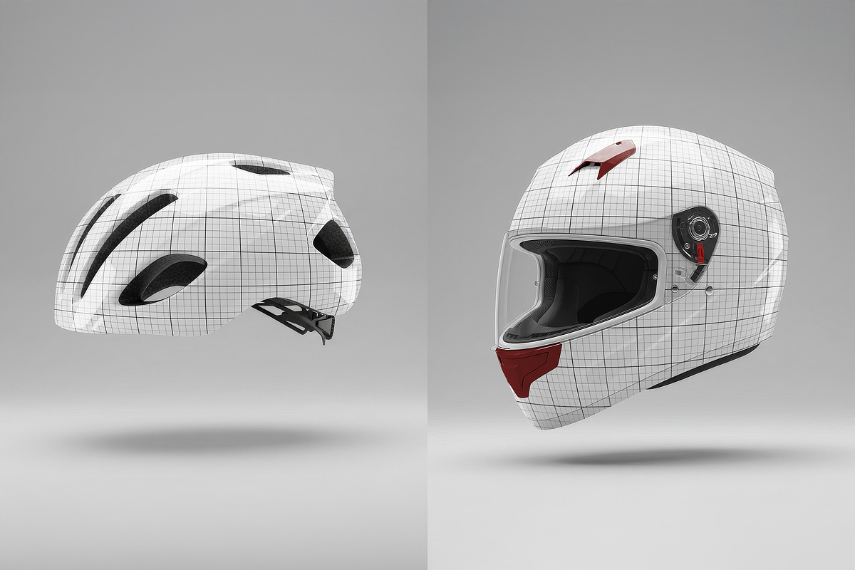 Helmet Mockups, a Product Mockup by Luuqas Design (Photo 1 of 3)