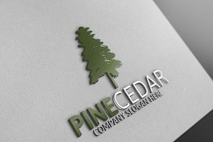 Pine Cedar Tree Logo 10 % discount