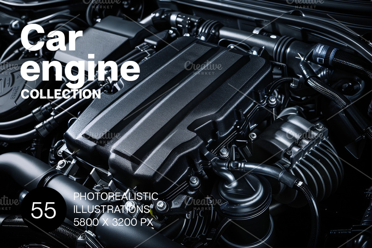 55 Car engines, a Transportation Illustration by Handmadefont (Photo 1 of 56)
