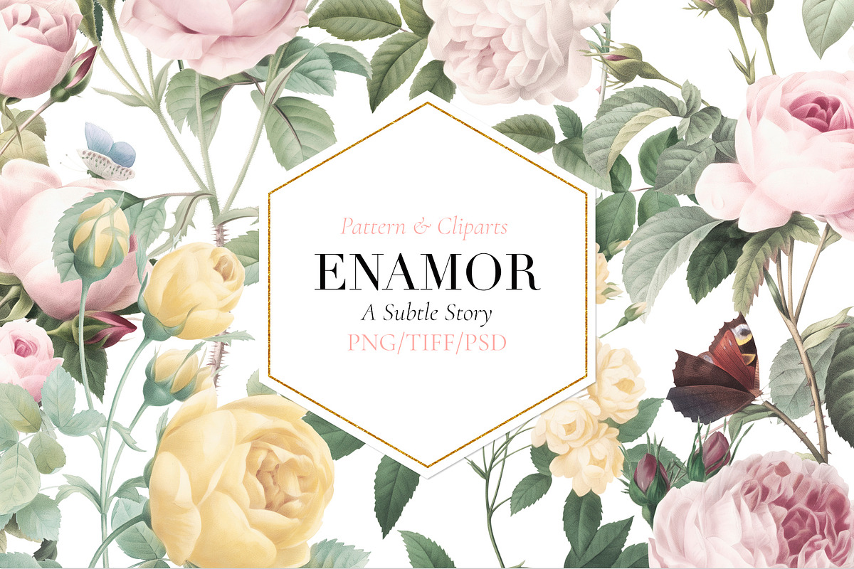 Enamor, Elegant & Subtle, a Pattern Graphic by Pink Linen (Photo 1 of 6)