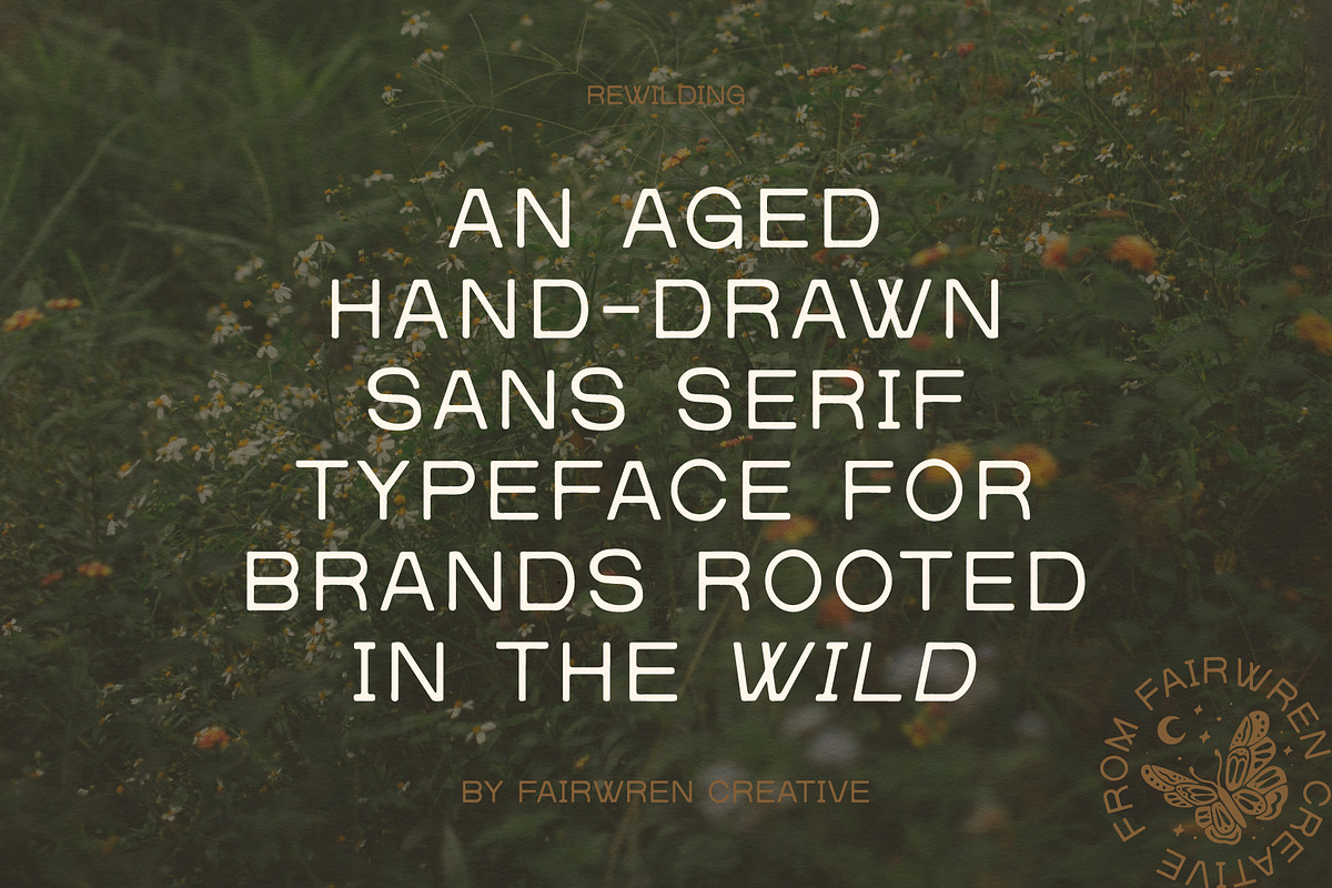 Rewilding, a Sans Serif Font by Fairwren Creative (Photo 3 of 9)