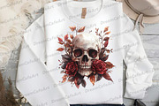 Watercolor Burgundy Halloween Clipar, an Illustration by DreamCafeArt (Thumbnail 6 of 7)