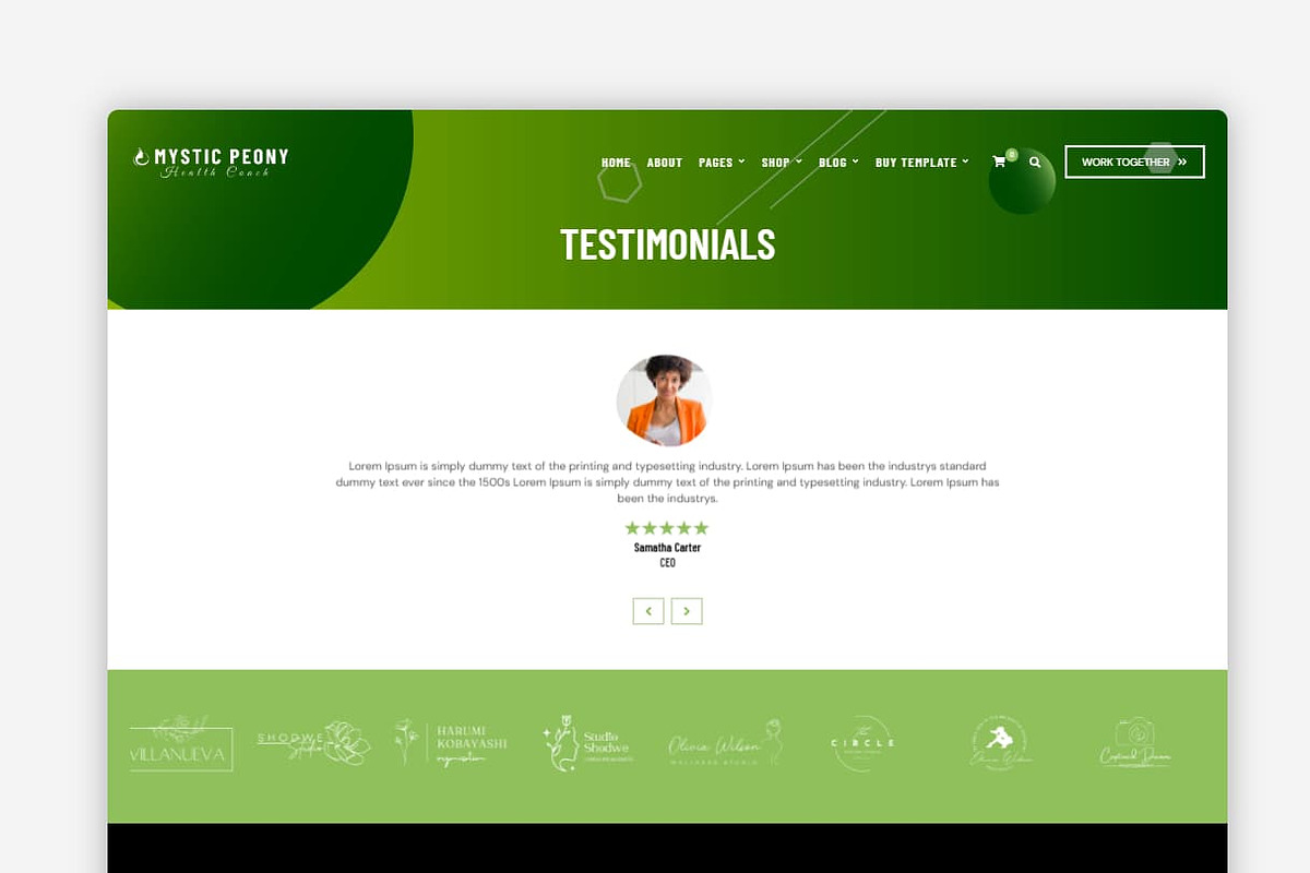 Mystic Peony WordPress Theme preview 5
