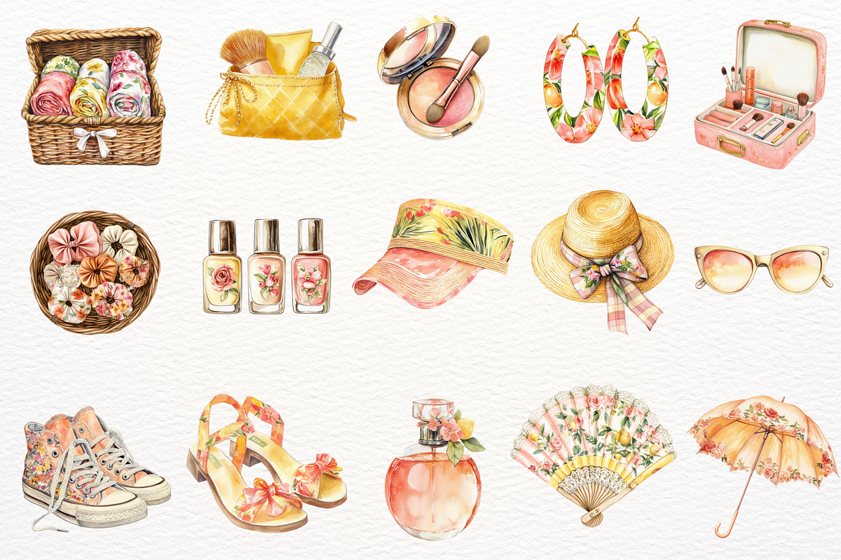 Fashion Women Clipart Watercolor PNG, a Decorative Illustration by Maysa Art (Photo 5 of 6)