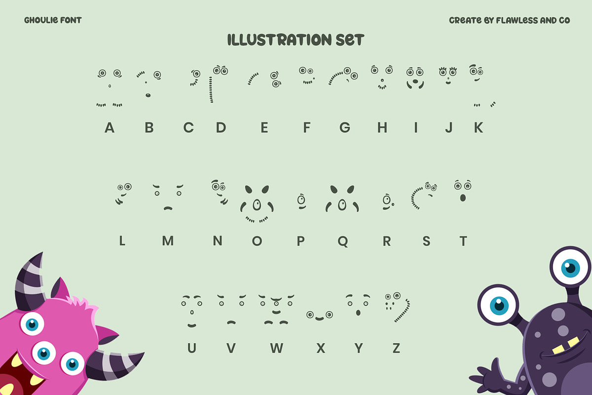 Ghoulie - Display Monster Font, a Font by Flawless And Co (Photo 9 of 10)