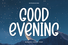 Good Evening | Script Font