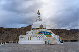 Shanti Stupa in Leh, Ladakh