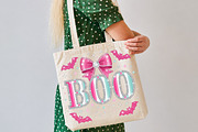 Pink Boo Halloween PNG, a Seasonal Illustration by DreamCafeArt (Thumbnail 6 of 7)