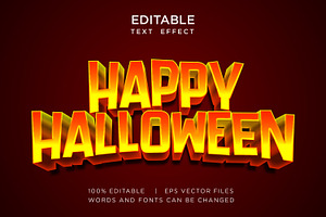 Happy Halloween Editable Text Effect